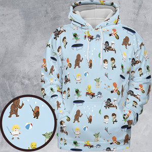 Go Fishing with Star Wars Characters All-over Print Hoodie