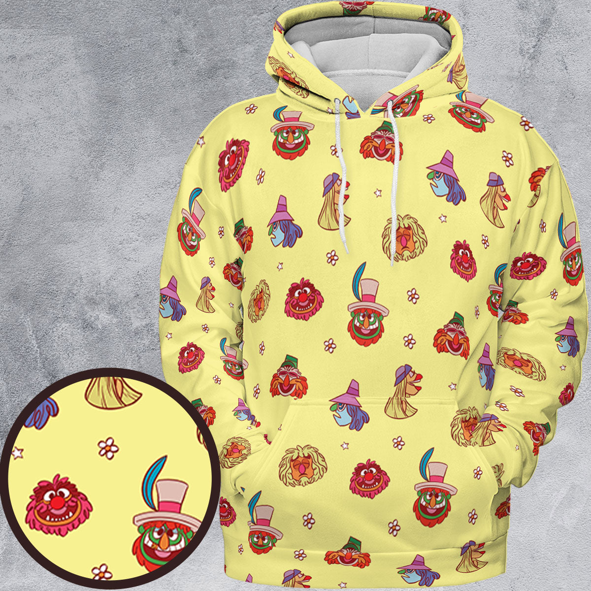 The Electric Mayhem Characters The Muppet Show All-over Print Hoodie