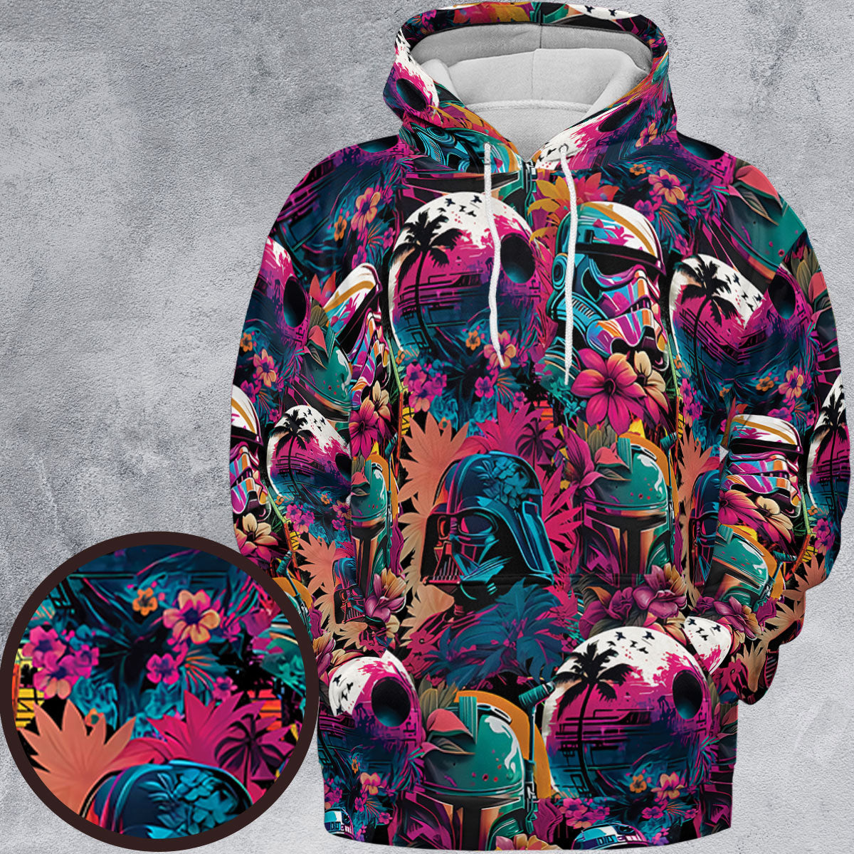 Star Wars Synthwave All-over Print Hoodie