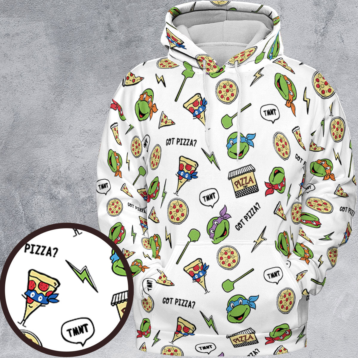 Got Pizza Teenage Mutant Ninja Turtles All-over Print Hoodie