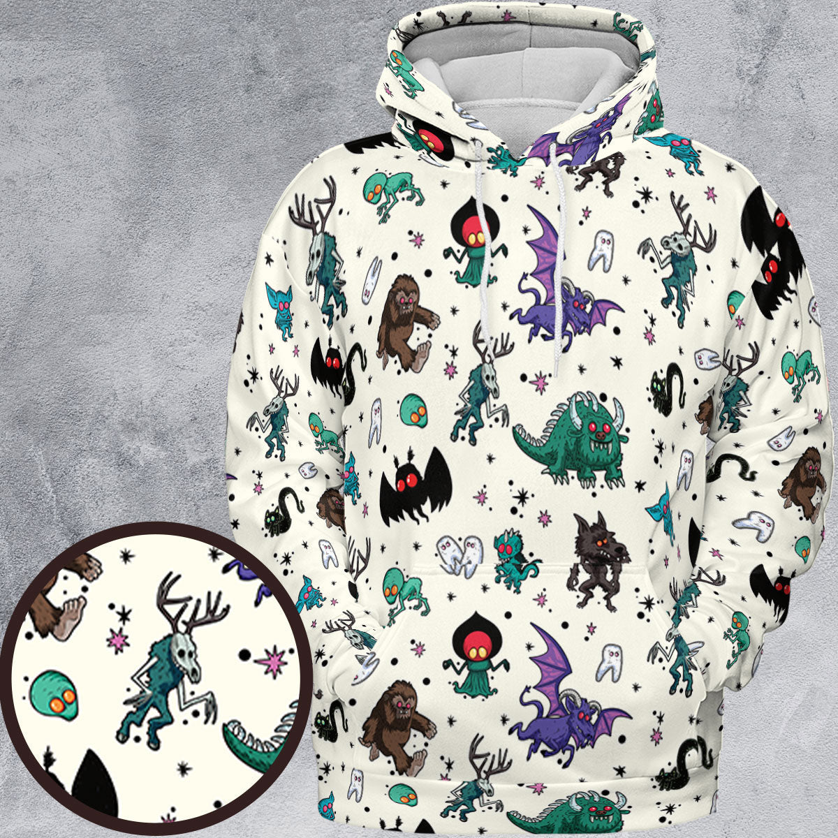 Cryptids of the Americas Cryptozoology Cryptids Monster All-over Print Hoodie