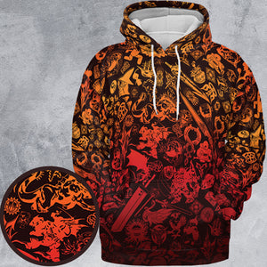 Red Moggle Final Fantasy All-over Print Hoodie