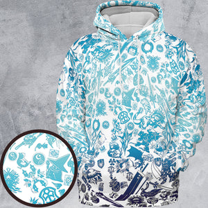 Blue Moggle Final Fantasy All-over Print Hoodie
