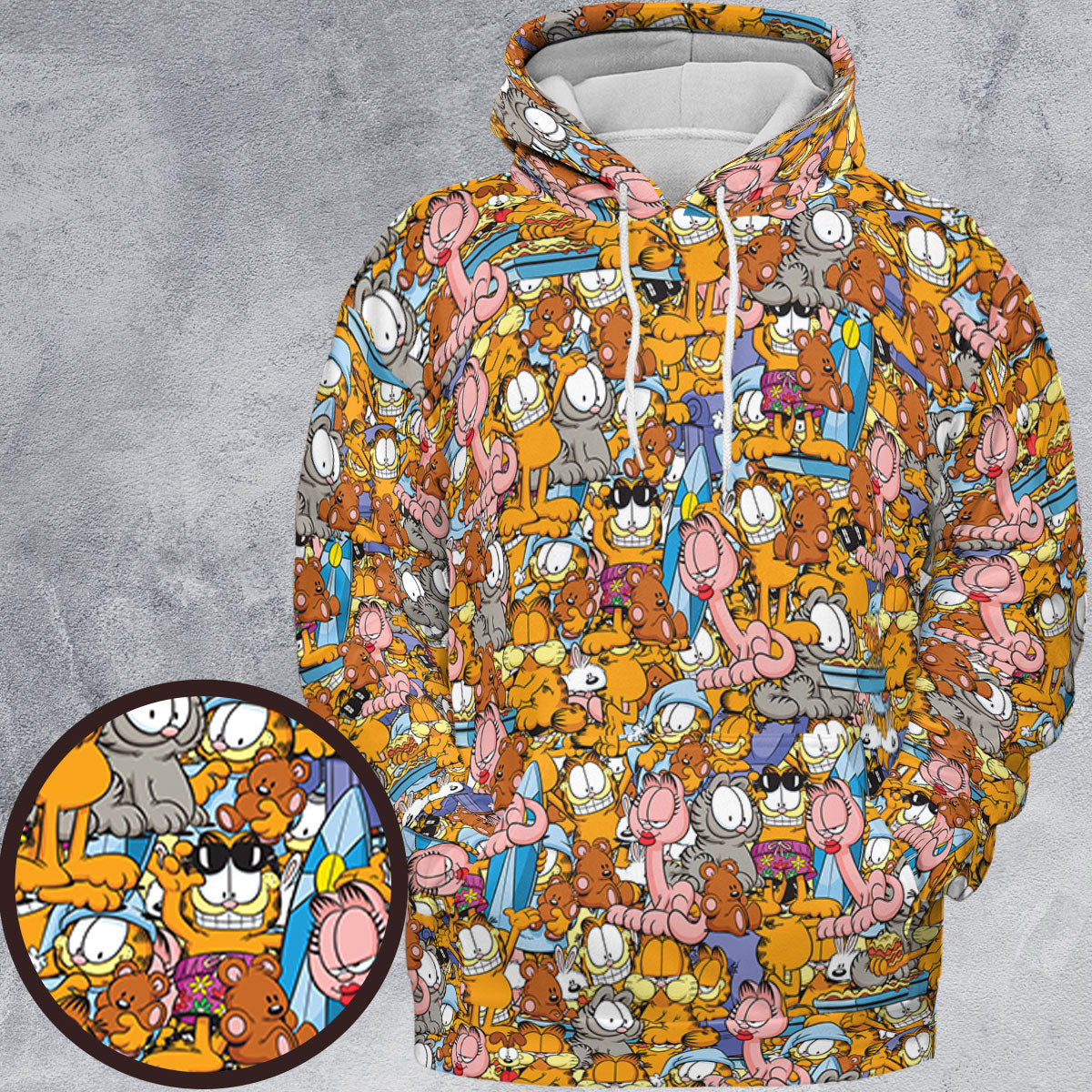 Purr-fect Garfield All-over Print Hoodie