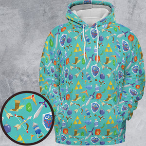 Zelda Korok All-over Print Hoodie