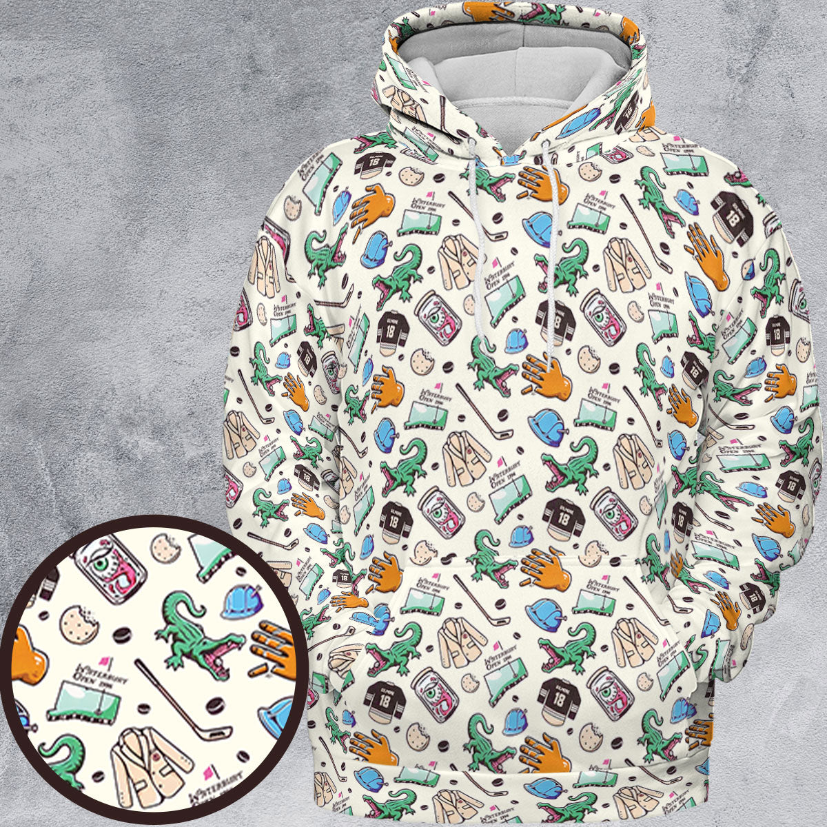 Happy Gilmore Pattern All-over Print Hoodie
