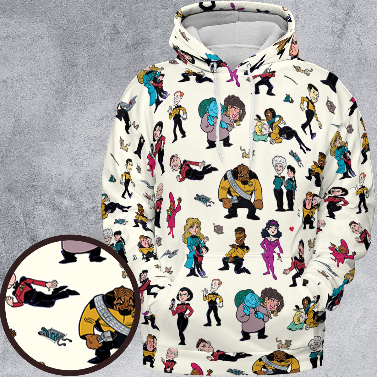 Star Trek TNG Tribute All-over Print Hoodie