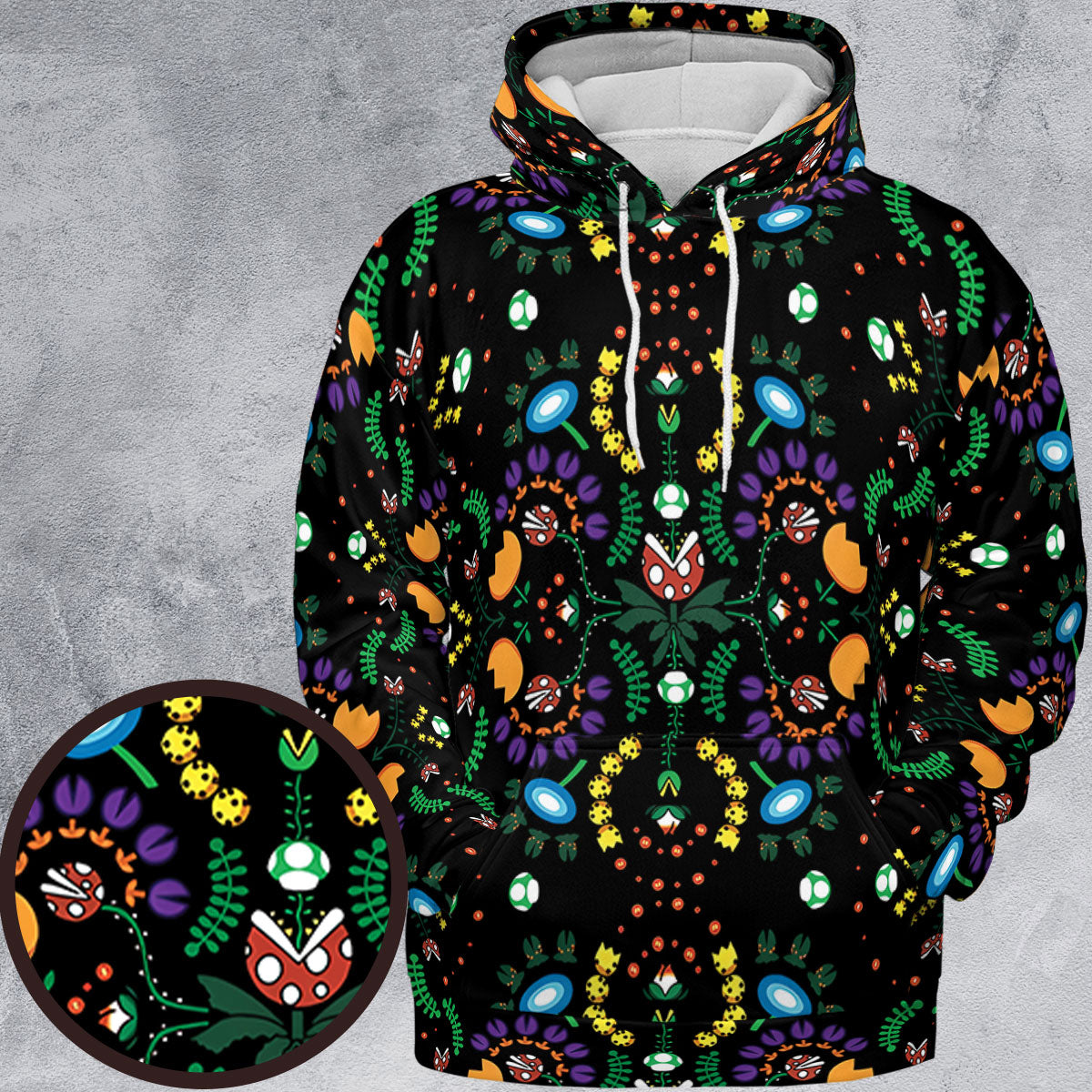 Mario Bros Piranha Plant All-over Print Hoodie