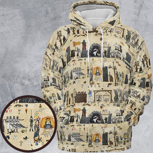 Bayeux Tapestry Monty Python All-over Print Hoodie