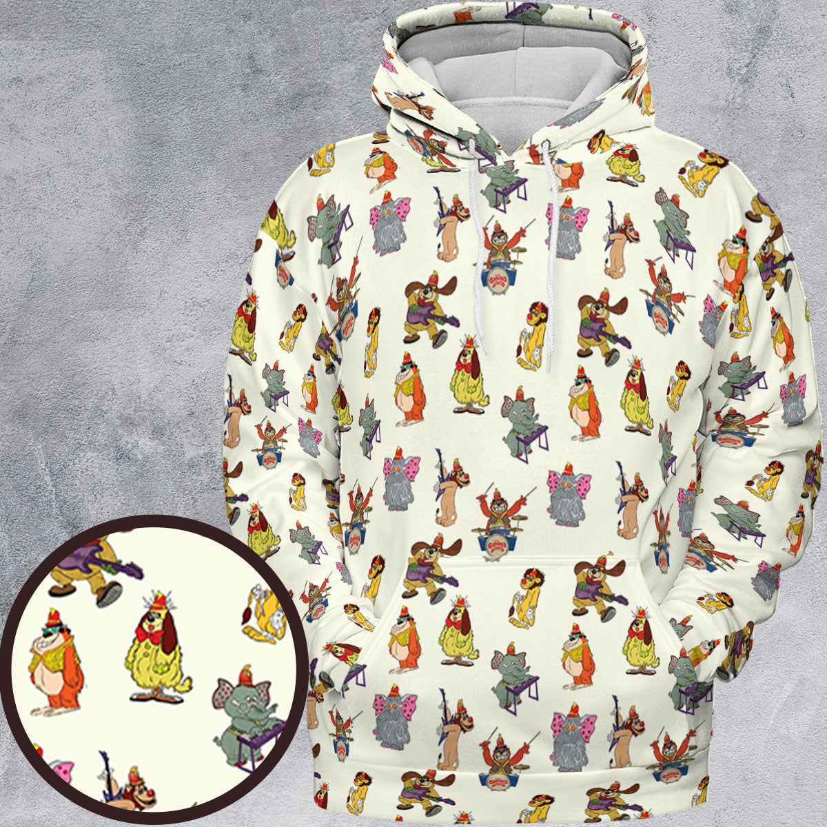 Snorky Fleegle Drooper Bingo The Banana Splits All-over Print Hoodie