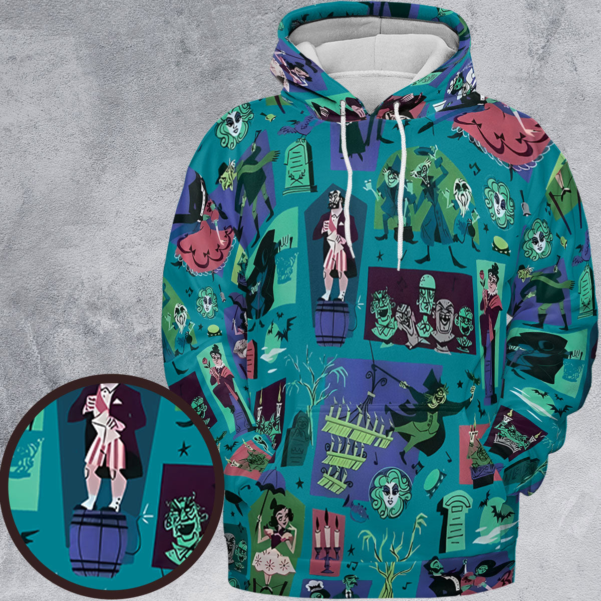Haunted Chic Haunted Mansion All-over Print Hoodie