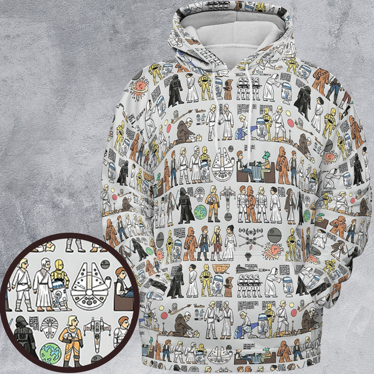 Egyptian Galaxy Wars All-over Print Hoodie
