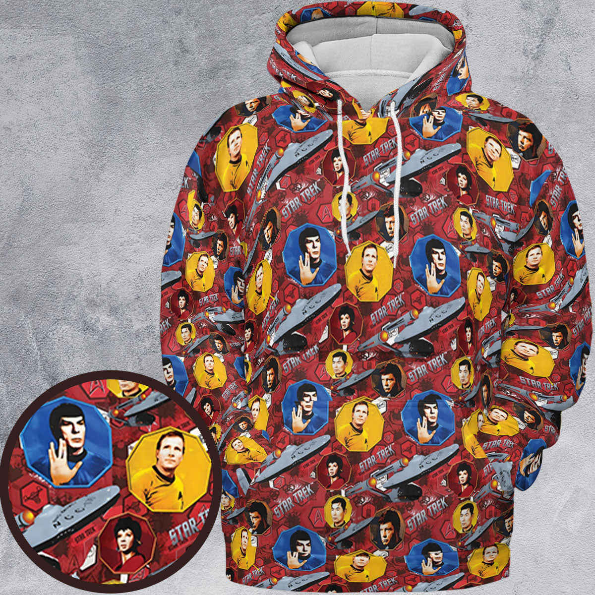 Boldly Star Trek All-over Print Hoodie