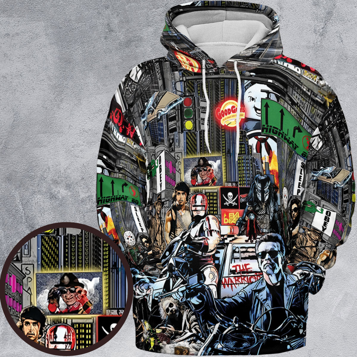 The 80s Iconic All-over Print Hoodie