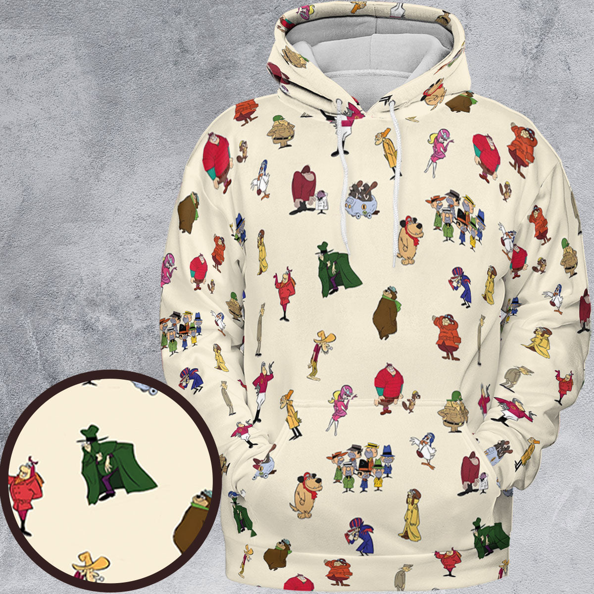 Wacky Races Characters All-over Print Hoodie