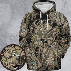 Monty Escher’s Relativity All-over Print Hoodie