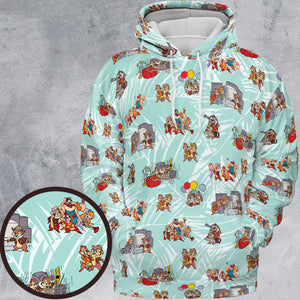 Rescue Team Chip 'n Dale Rescue Rangers All-over Print Hoodie