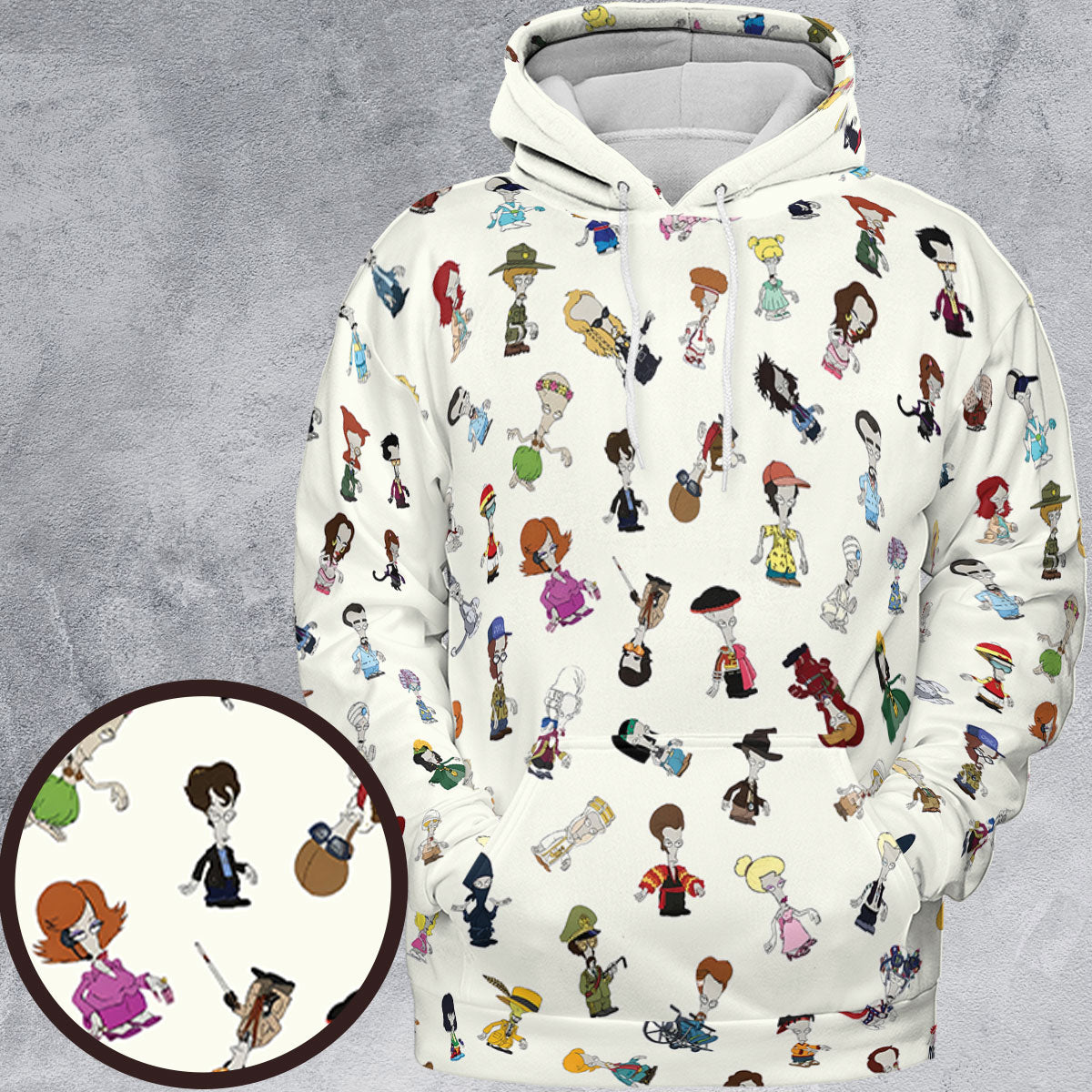 Roger persona Pop culture American Dad All-over Print Hoodie