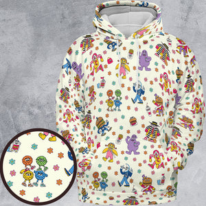 BADA BOP BA BA Mcdonaldland All-over Print Hoodie