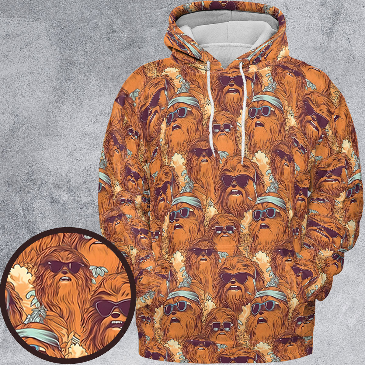Retro Chewy Summer Vibes All-over Print Hoodie