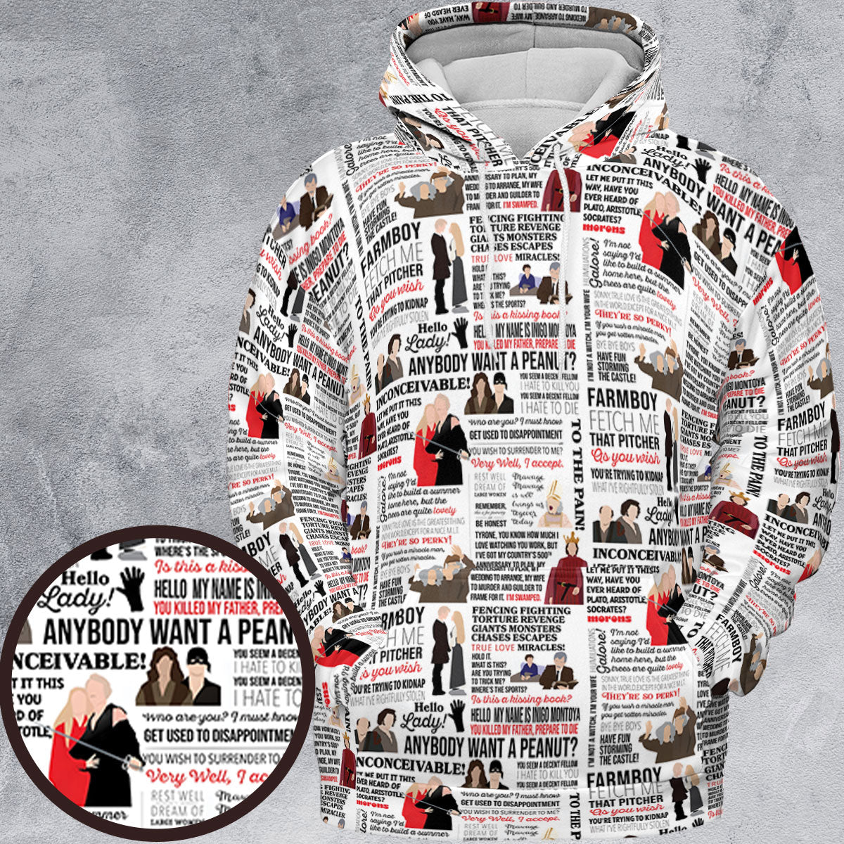 Inconceivable Quotes All-over Print Hoodie