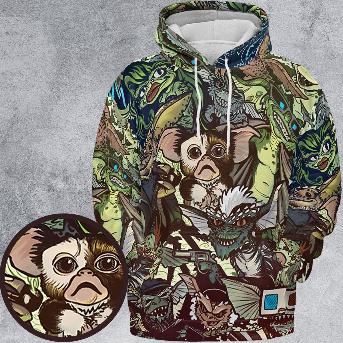 Tropical Gremlins All-over Print Hoodie