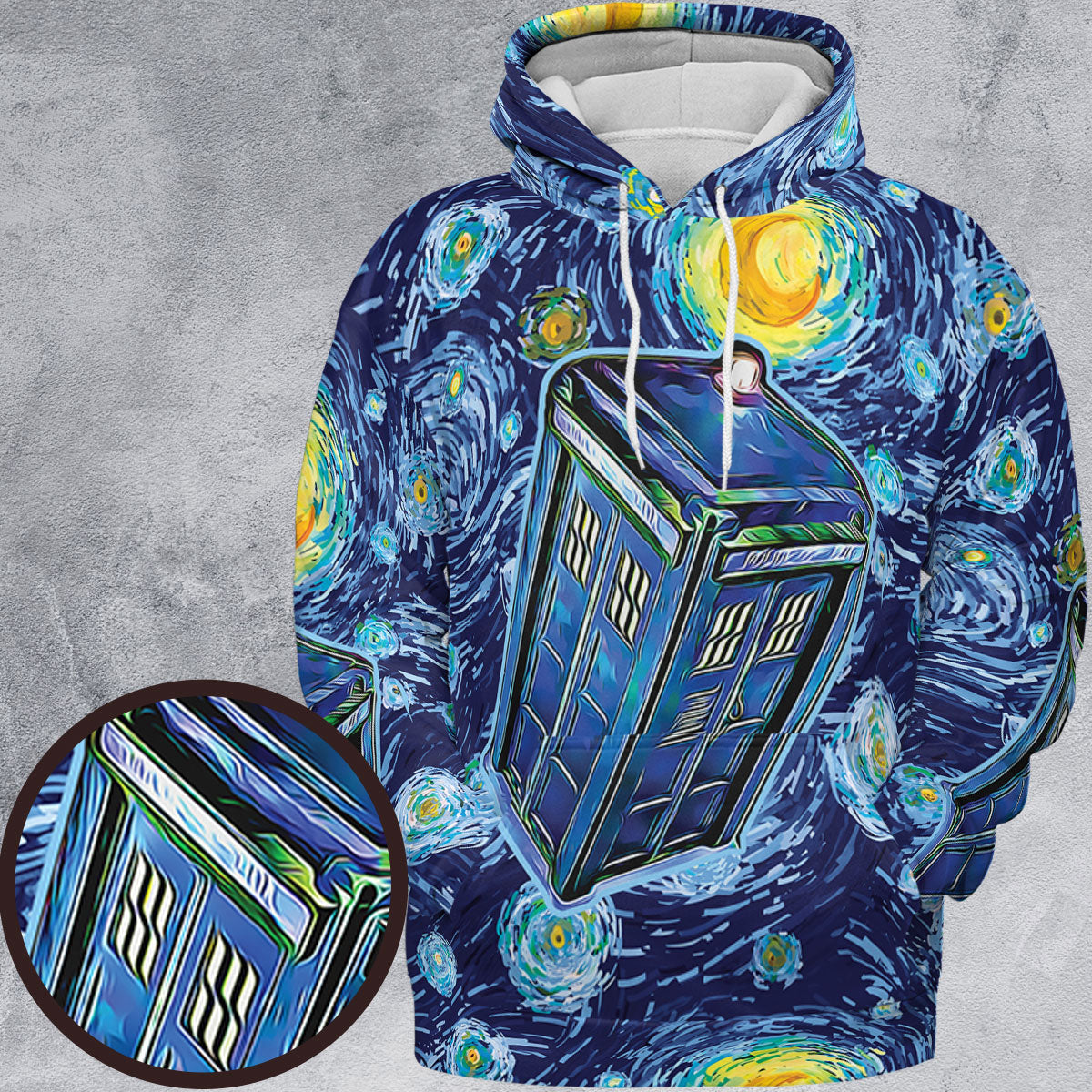 Tardis Starry Night Doctor Who All-over Print Hoodie
