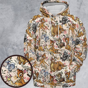 Little Wild Bambi All-over Print Hoodie