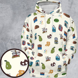 The Food of It's Always Sunny In Philadelphia All-over Print Hoodie