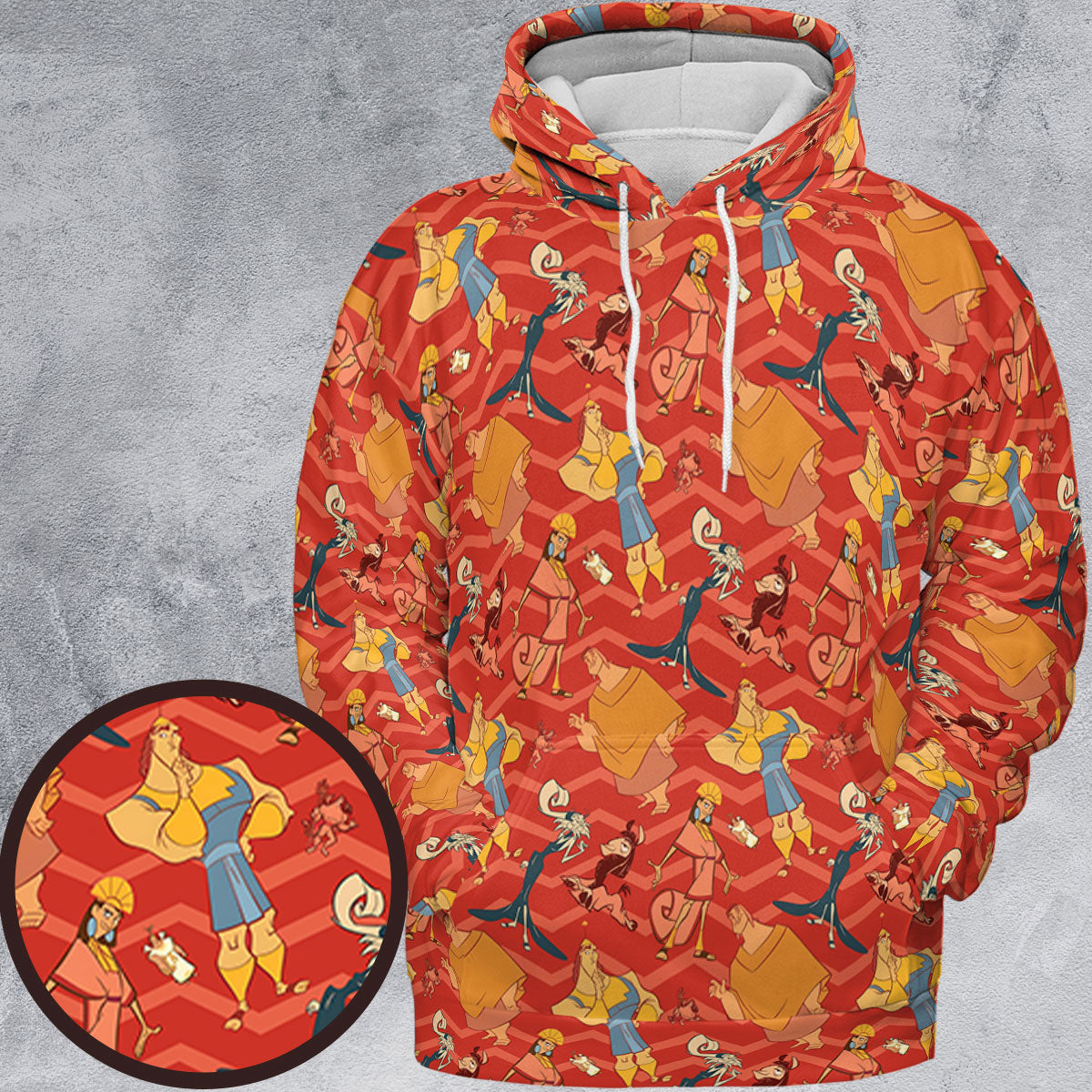 The Emperor's New Groove All-over Print Hoodie