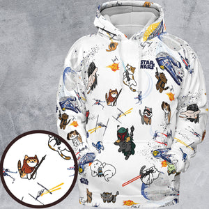 Star Wars Cats All-over Print Hoodie