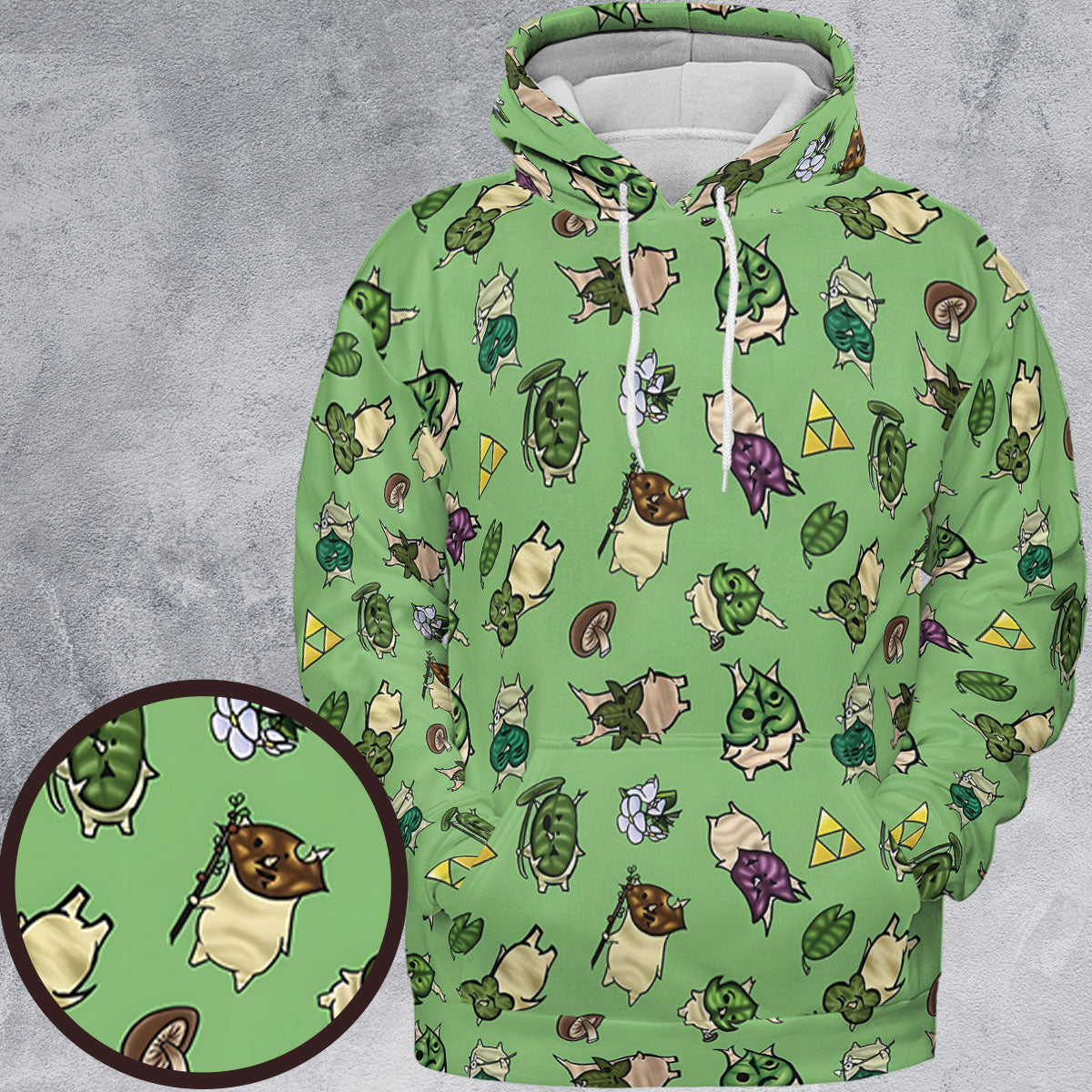 Korok Style The Legend of Zelda All-over Print Hoodie