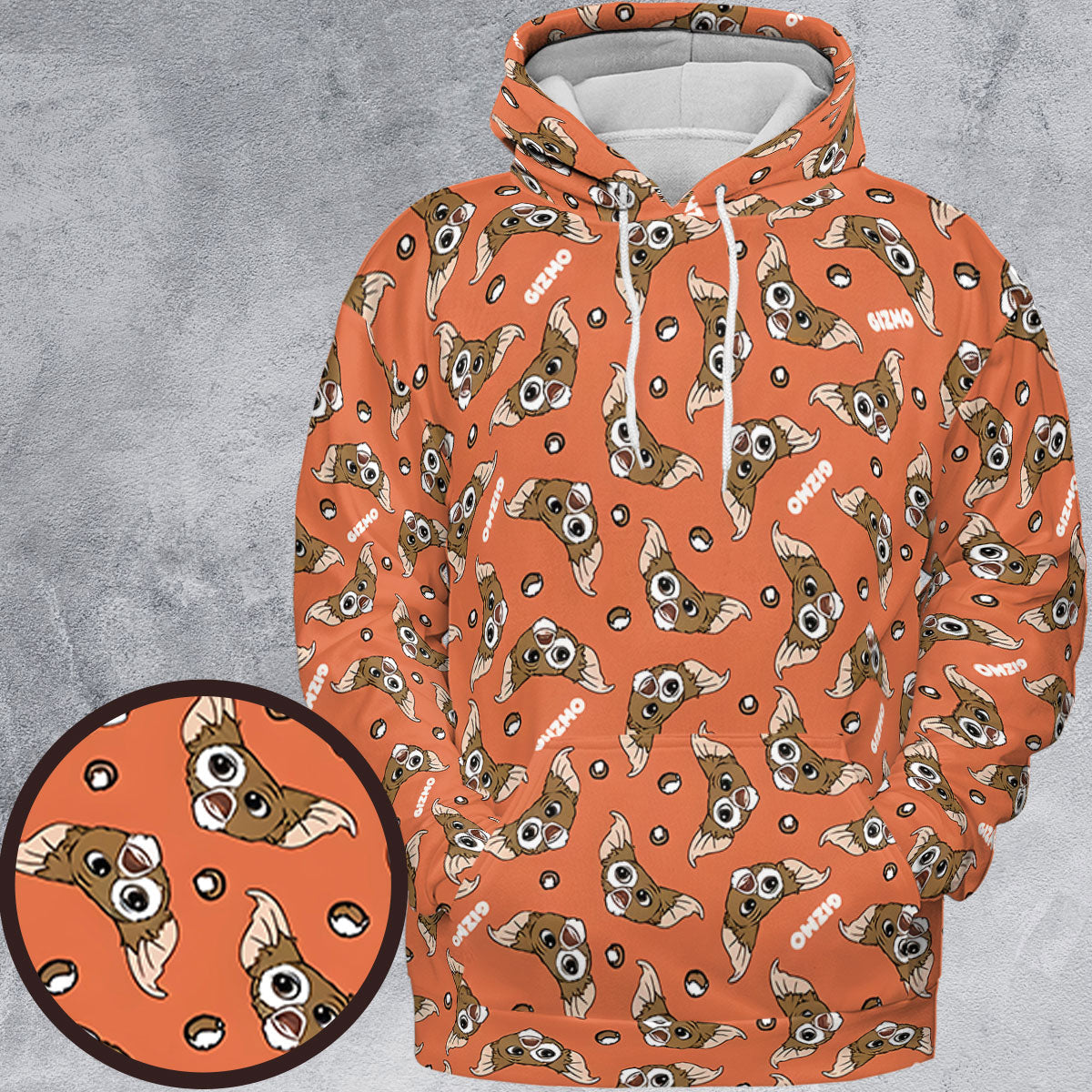 Gremlins Gizmo Head Toss All-over Print Hoodie