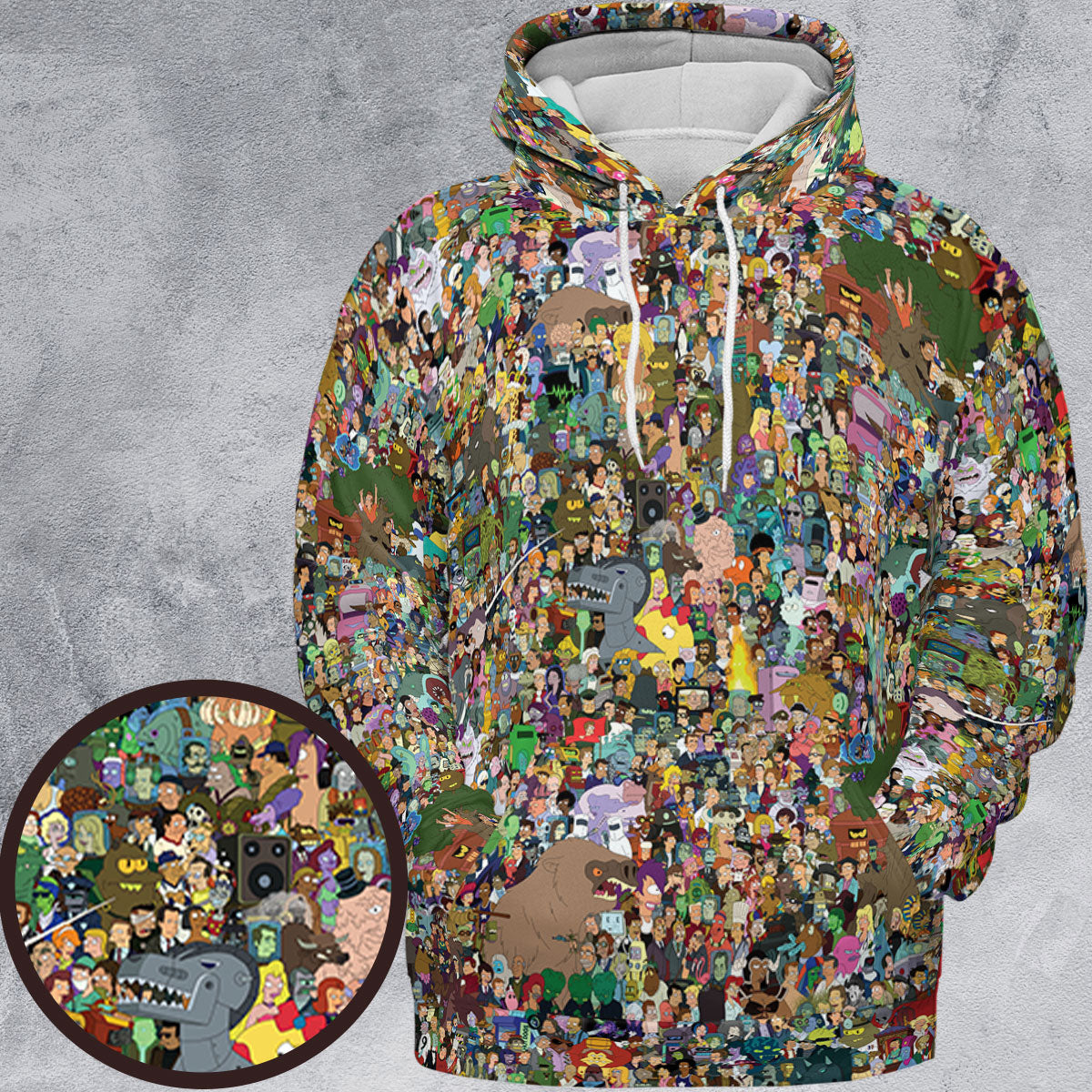 Futurama Characters All-over Print Hoodie