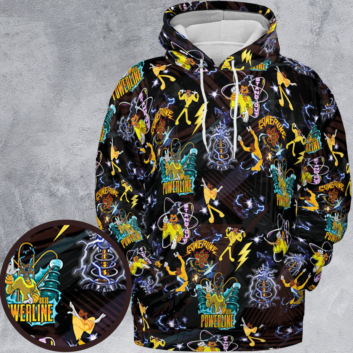 Powerline Concert A Goofy Movie All-over Print Hoodie