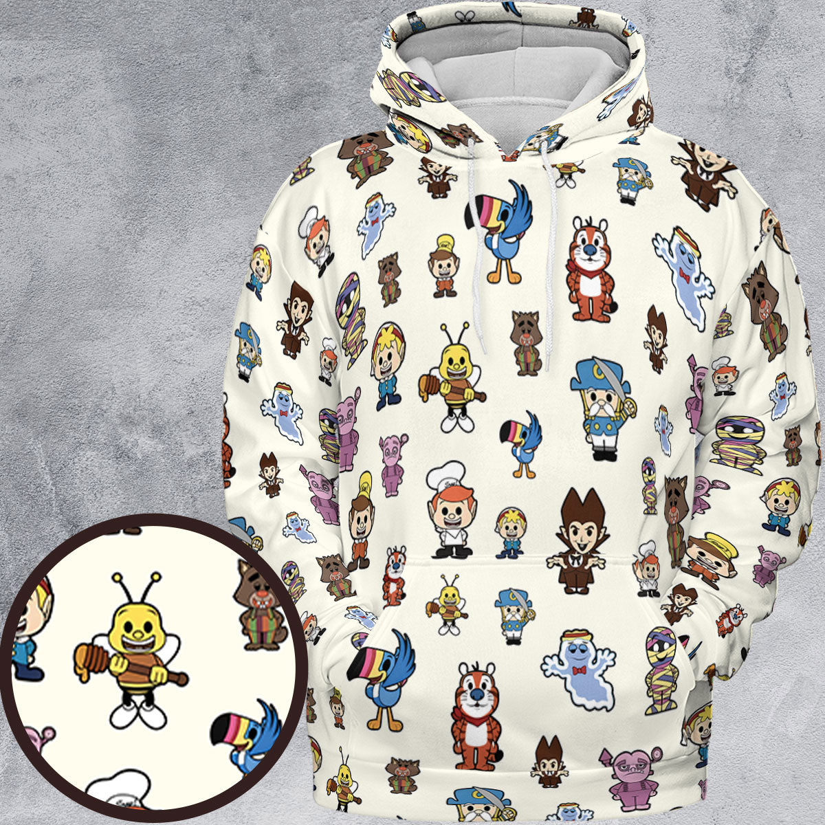 Breakfast Club Cereal Mascot All-over Print Hoodie