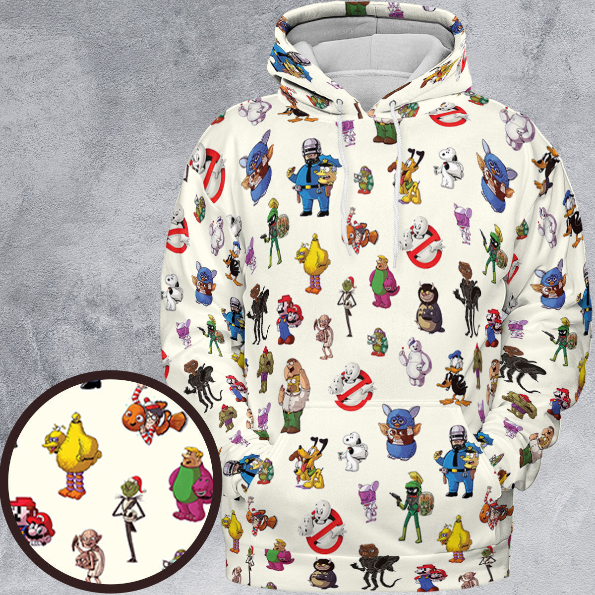 Behind The Face All-over Print Hoodie