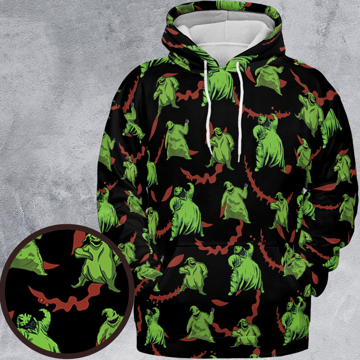 Oogie Boogie Pattern All-over Print Hoodie