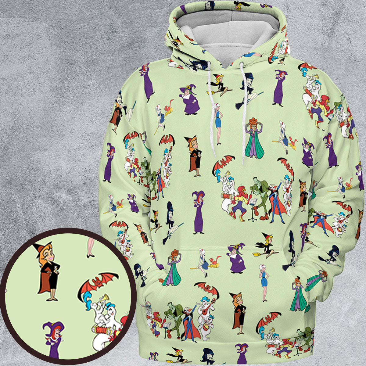 Witches Cartoon Characters All-over Print Hoodie