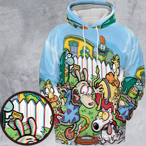 Spunky Style Rocko's Modern Life All-over Print Hoodie