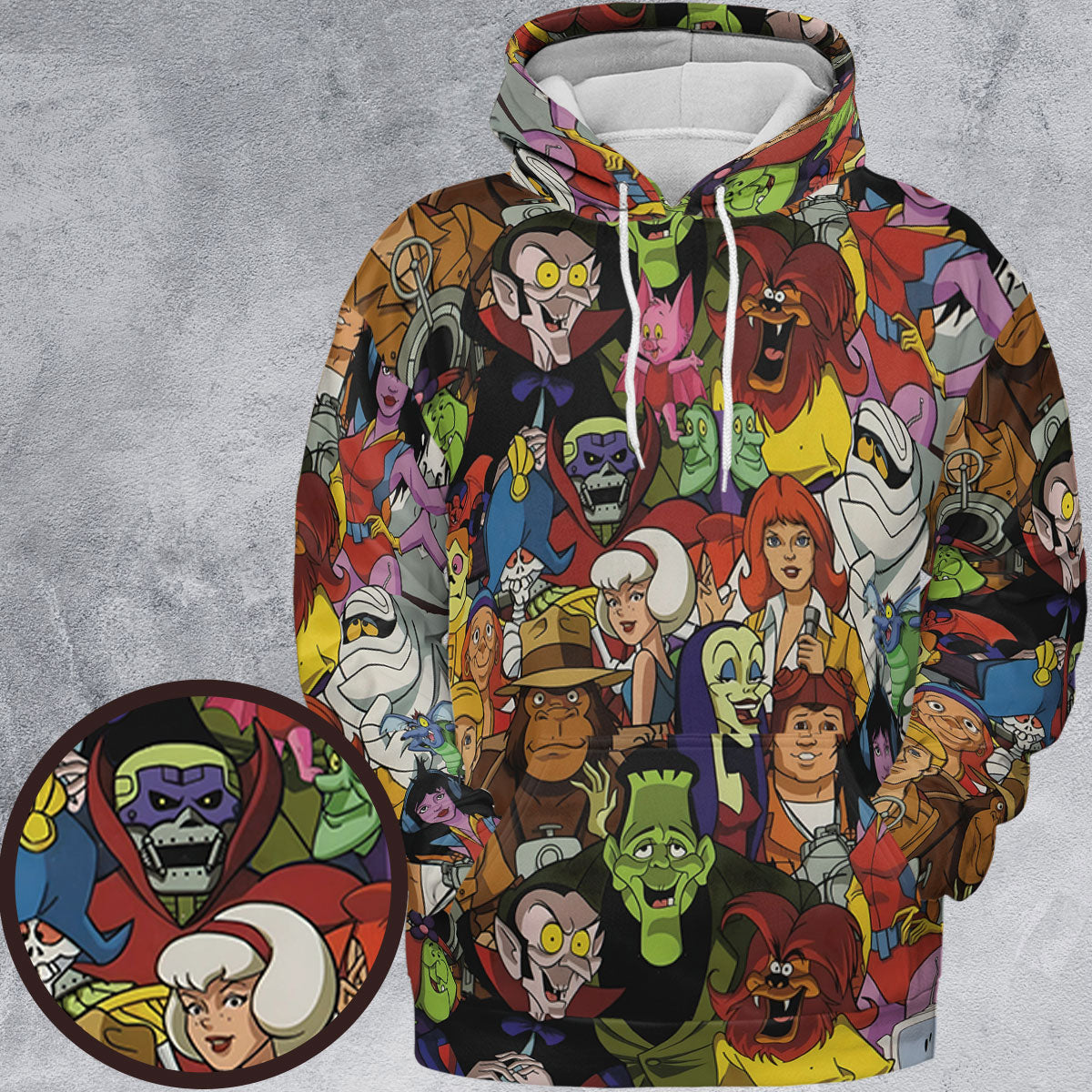 Frightfully Funny Ghostbusters Groovie Goolies All-over Print Hoodie