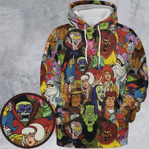 Frightfully Funny Ghostbusters Groovie Goolies All-over Print Hoodie