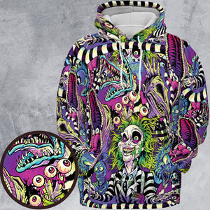Stay Spooky Beetlejuice All-over Print Hoodie