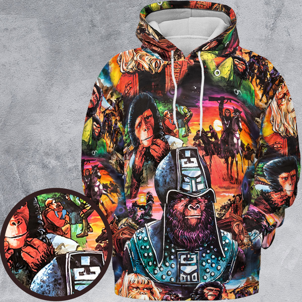 Planet of the Apes All-over Print Hoodie