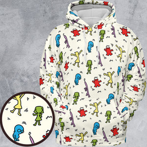 Emotions Pop Inside Out Haring All-over Print Hoodie