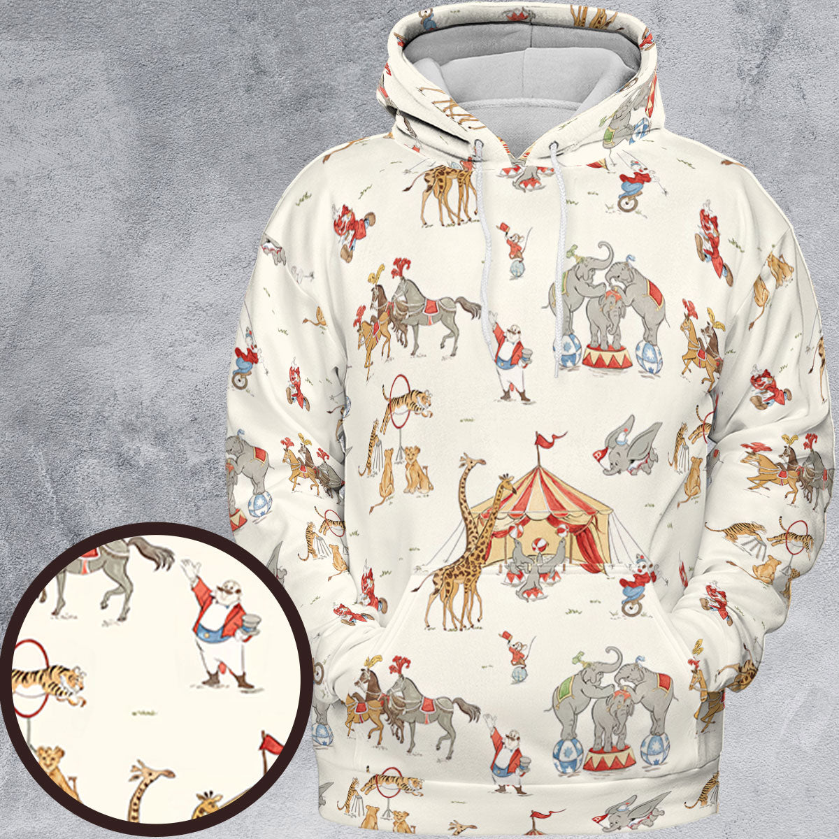 Nostalgic Circus Dumbo All-over Print Hoodie