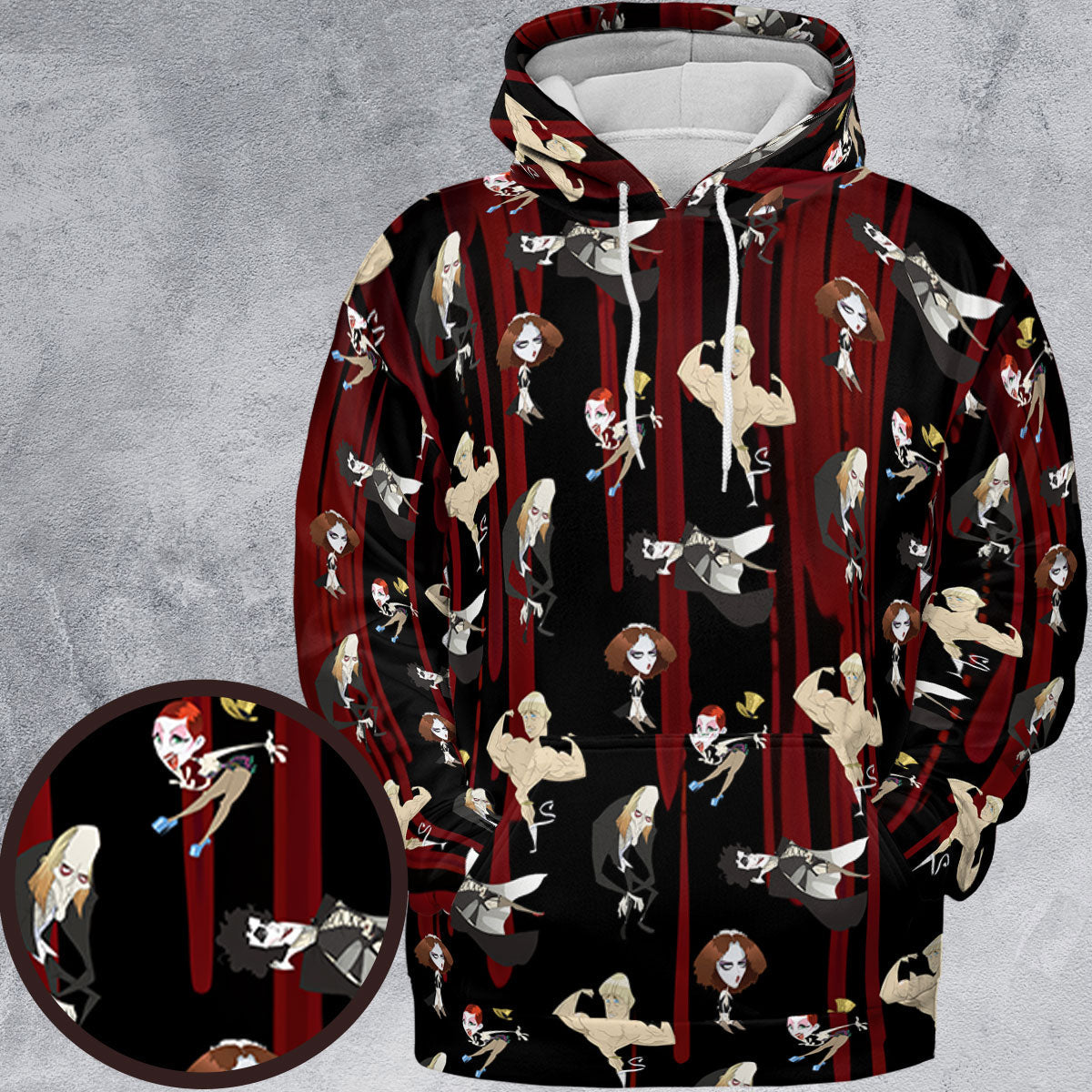 The Rocky Horror Picture Show Characters All-over Print Hoodie