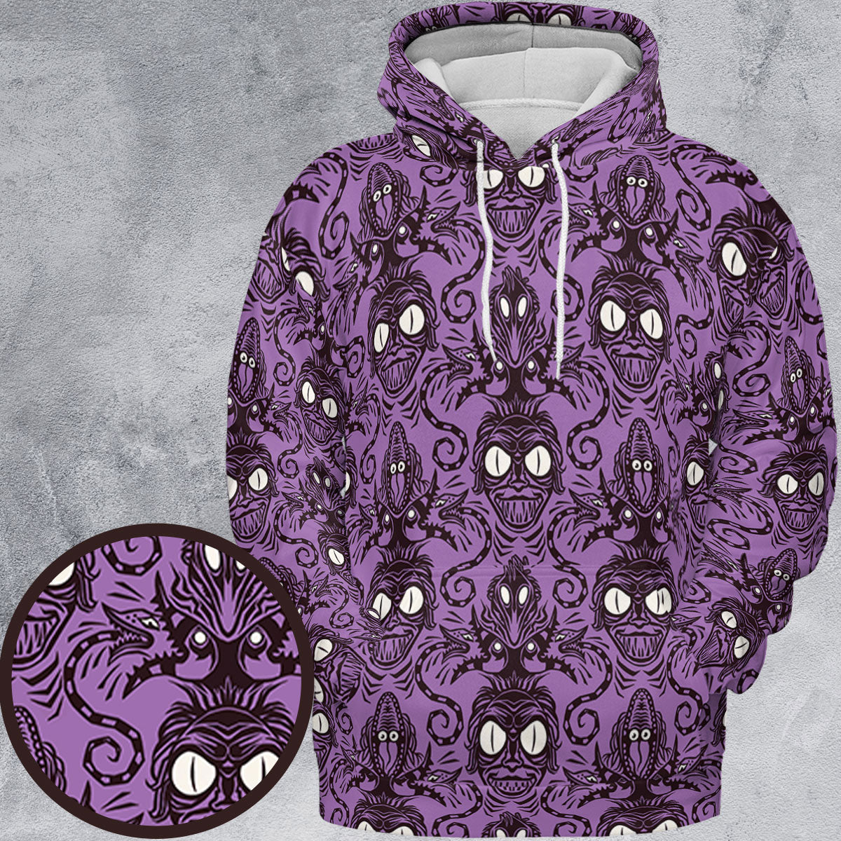 Beetlejuice Haunted Mansion Themed All-over Print Hoodie
