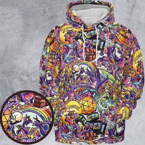 The Cute Dragon Figment All-over Print Hoodie