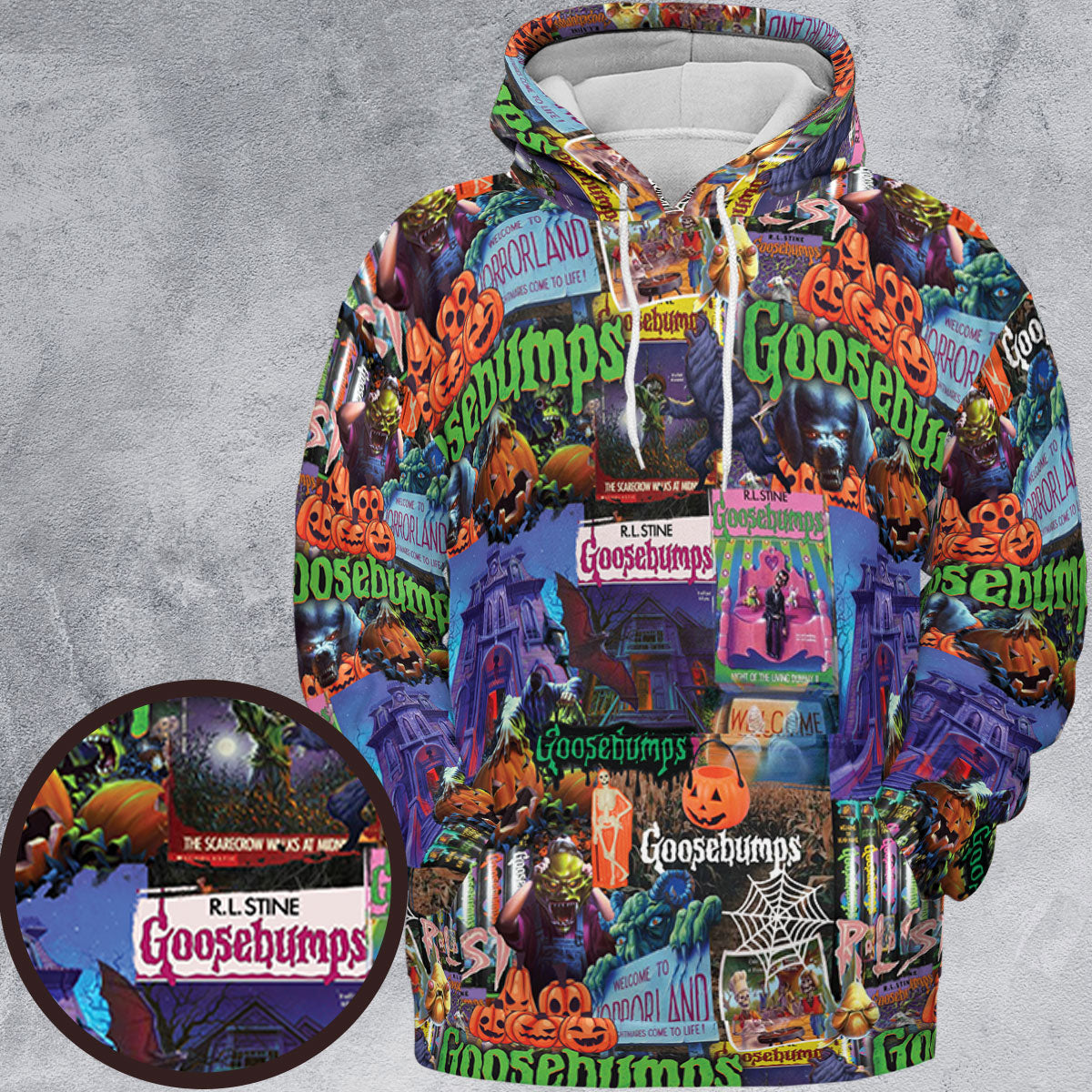 Goosebumps Pattern All-over Print Hoodie